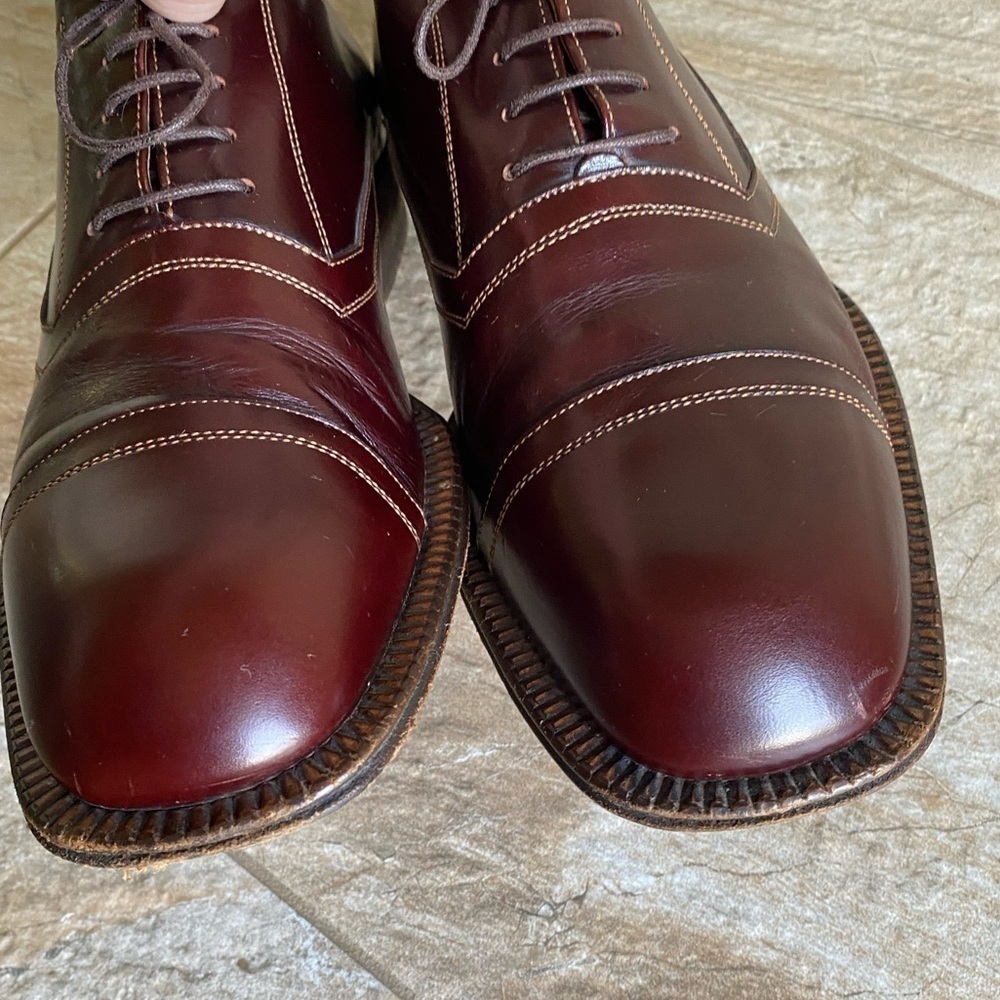 SANTONI Vintage Cap-toe Oxford - Picture 8 of 14